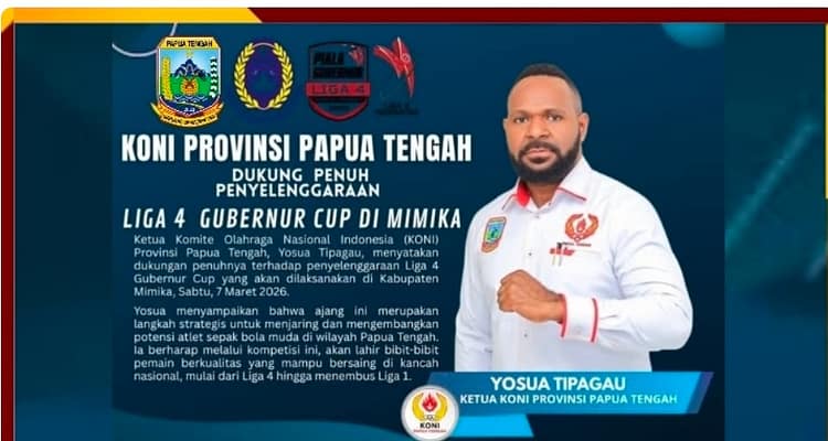 Youa Tipagau, Ketua Koni Papua Tengah