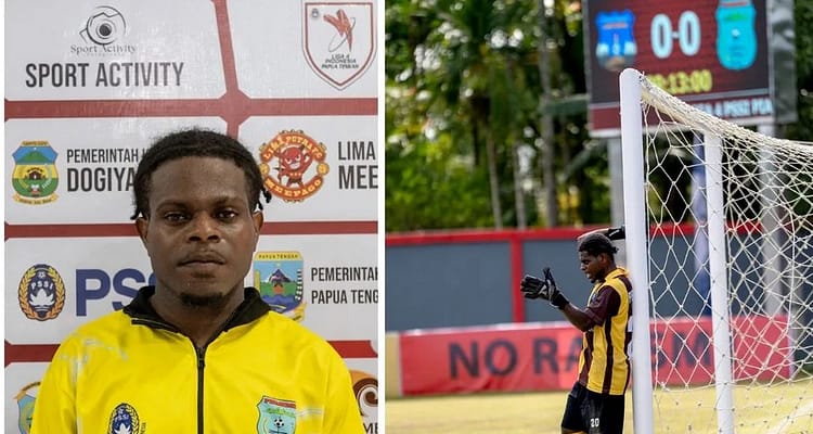 Penjaga gawang muda Persidei Deiyai, Yapet Edowai